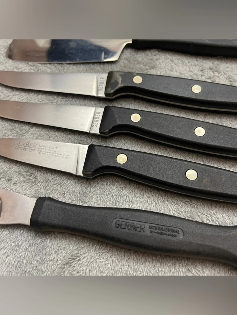 Vtg Gerber Legendary Blades Balance Plus Knifes Lot Of 9